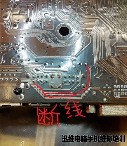 威硕A78AM3主板不能触发加电开机维修　图3