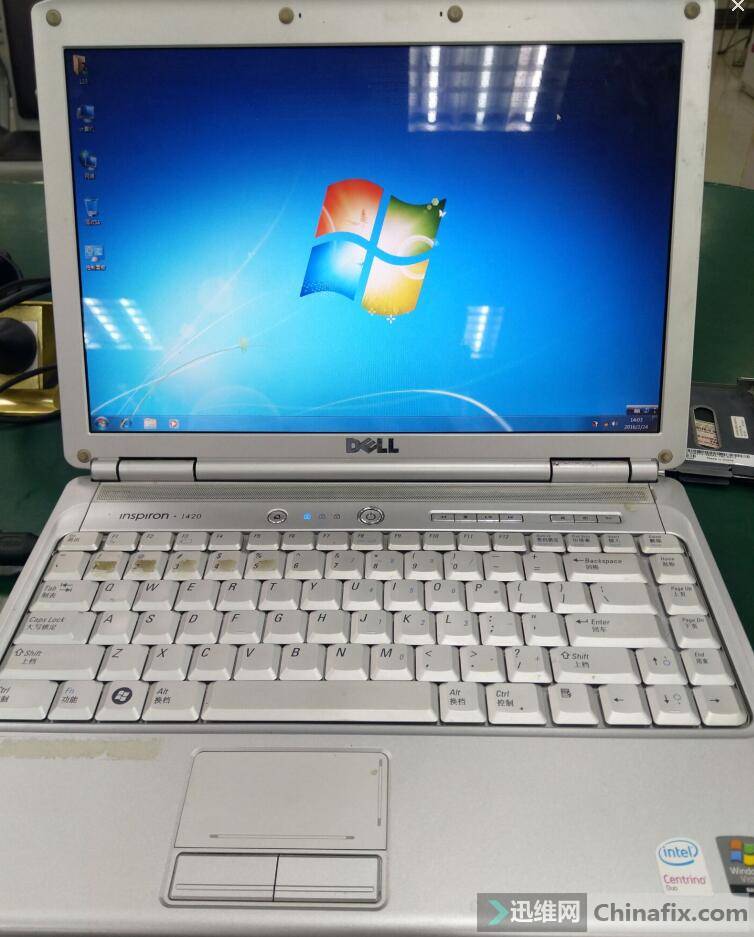 迅维远程学员分享:dell 1420笔记本主板开机掉电小修