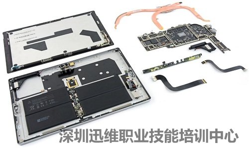 新微软Surface Pro拆解全家福