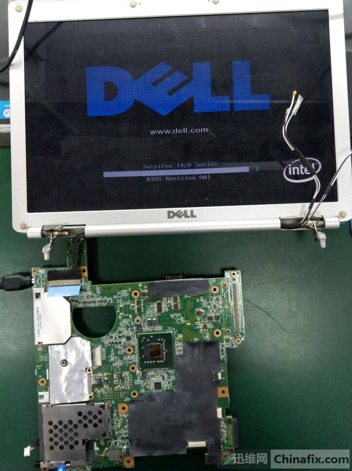 迅维远程学员分享：DELL 1420笔记本主板开机掉电小修 图8