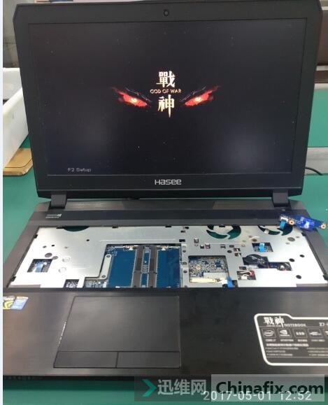 迅维远程学员分享：神舟战神Z7-I78172 S1不开机维修 图13