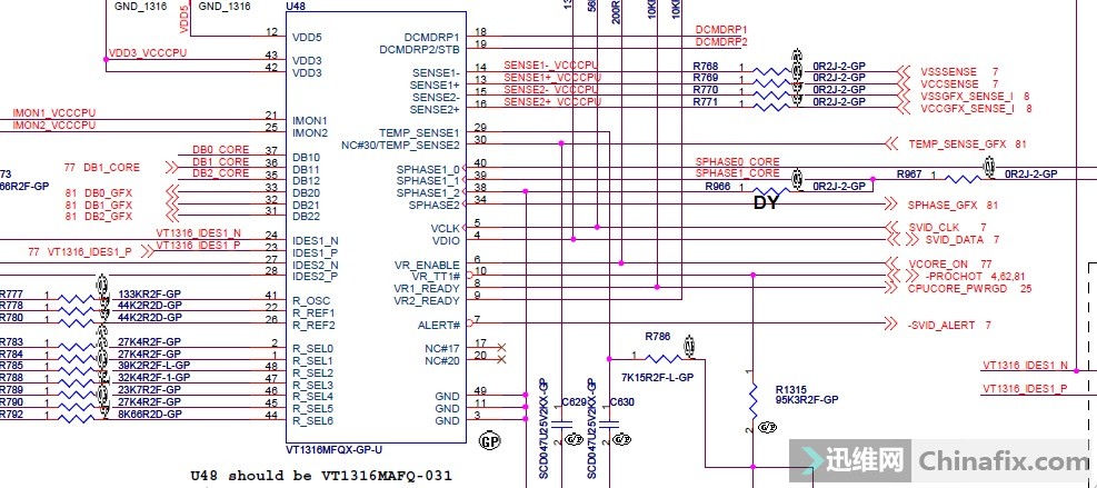 迅维远程学员分享：IBM X220时不开机不出CPU供电维修 图3