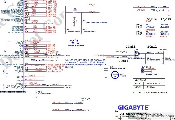 技嘉GA-970A-DS3主板上电不跑码维修 图1