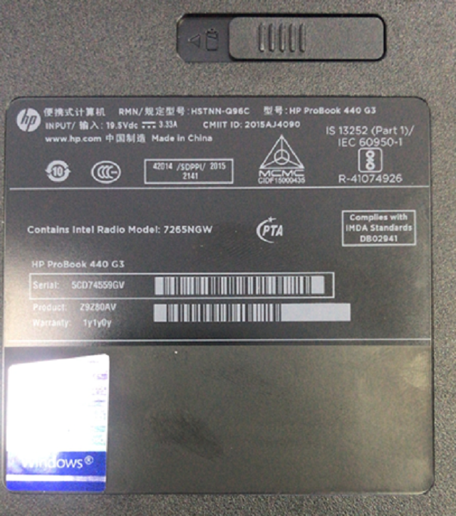 迅维实地学员分享：HP ProBook 440 G3笔记本开机不显示维修