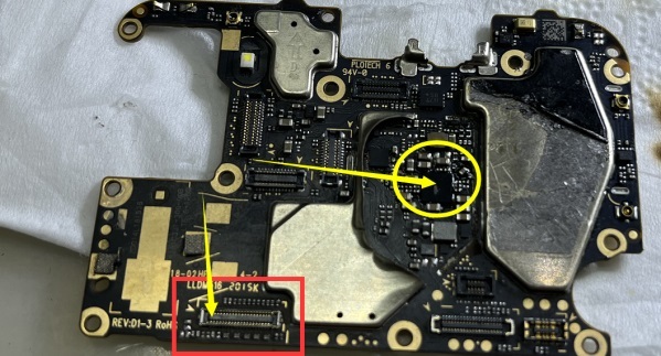 红米Note8手机进水开机屏幕不显示维修 图5